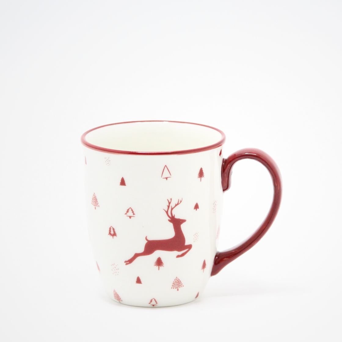 Christmas Mugs in Red