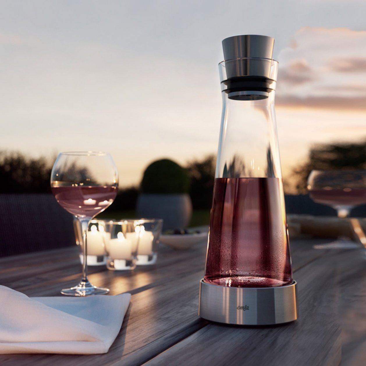 Flow Cooling Carafe Glass, 1 L