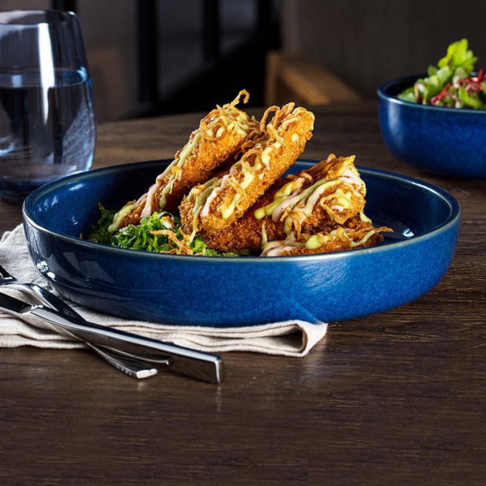 Ease Cobalt Deep Coupe Plate 28 Cm | Set of 2