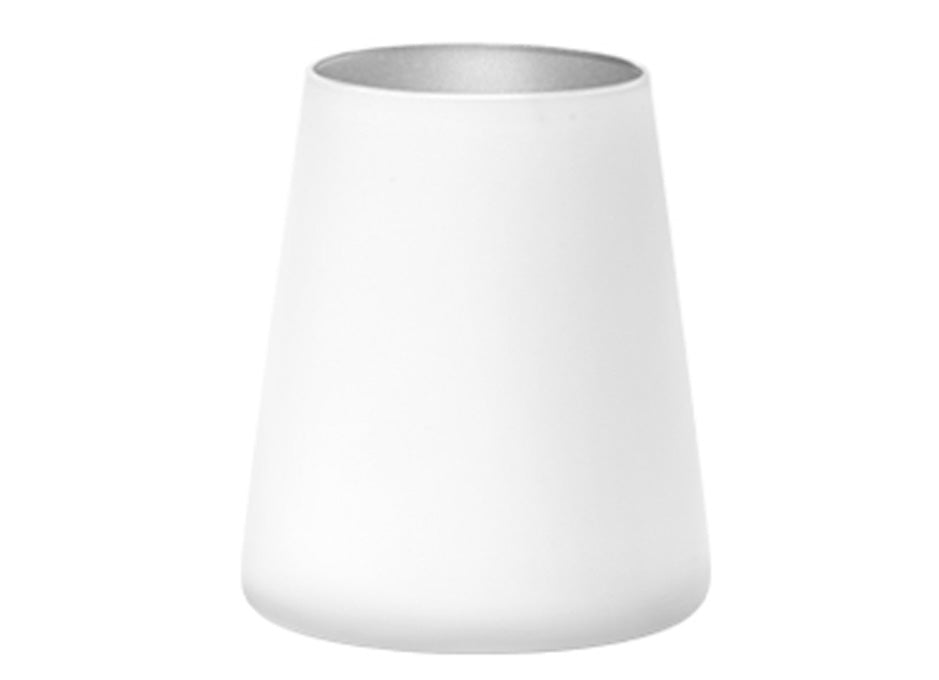 Matte white glassware