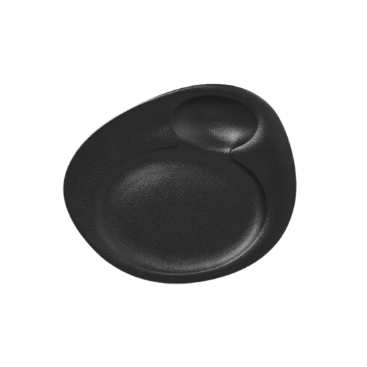 NEOFUSION BLACK NABUR 27 cm COUPE PLATE | Set of 2