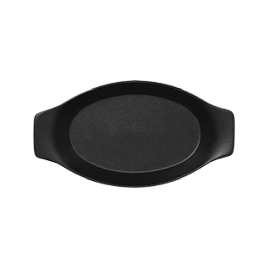 Neofusion Black Oval DISH WITH GRIP | Set of 2