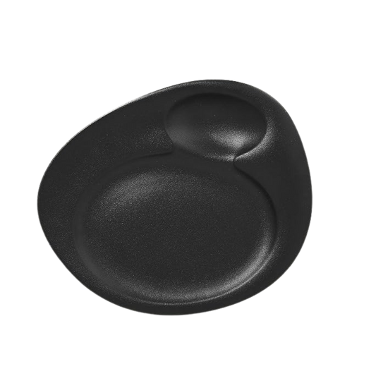 NEOFUSION BLACK NABUR 31 cm COUPE PLATE | Set of 2