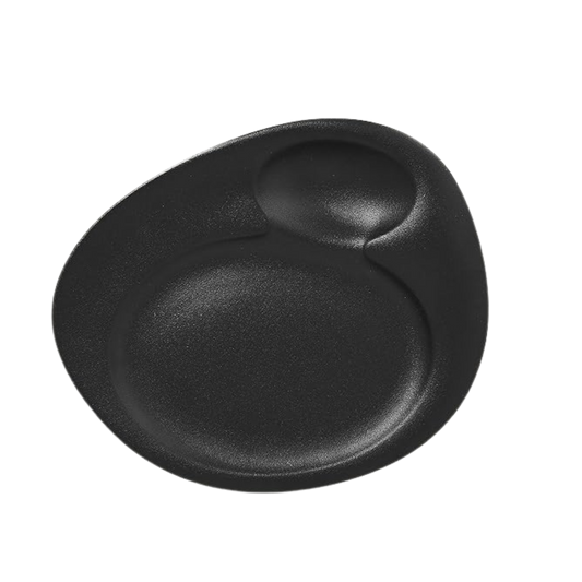 NEOFUSION BLACK NABUR 32 cm COUPE PLATE | Set of 2