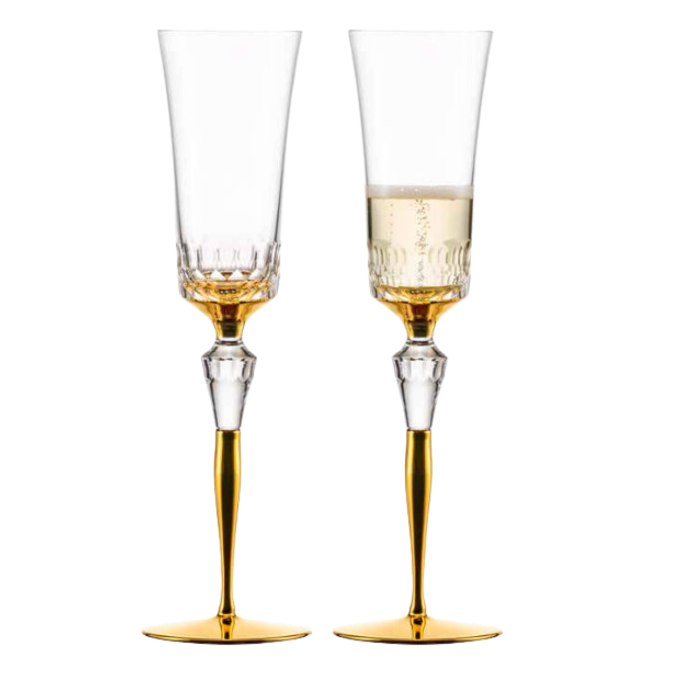 Champagne Glasses - Gold Set of 2 in a gift box