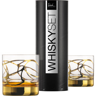 WHISKY TUMBLERS - Set of 2 in gift tube