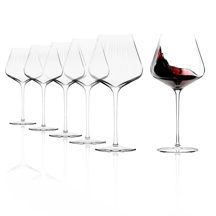 Symphony Burgundy Chalice Set of 6