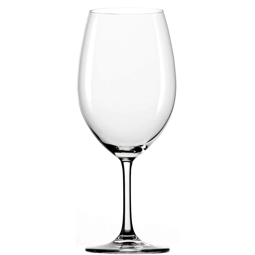 Classic wine glass in white background