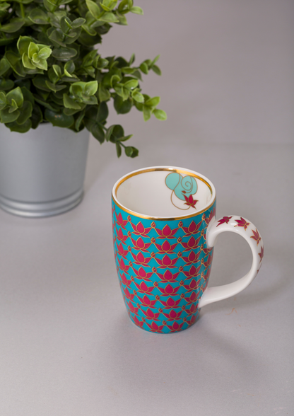 Khola Mug - Gold Lotus design mug